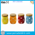 Bunte Polka DOT Cermic Lagerung Mini Jar